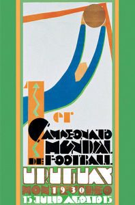 Das Plakat der 1. WM  der Geschichte in Uruguay